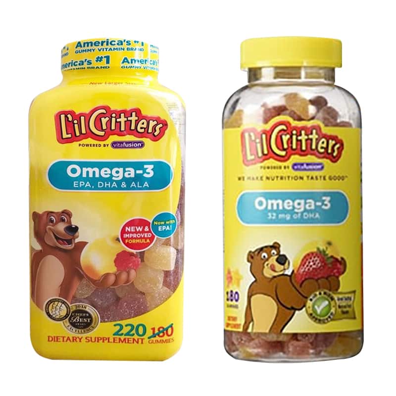Omega-3 DHA Gummy Fish Kẹo Dẻo Bổ Sung Vitamin Cho Bé - Hàng Ngoại Nhập