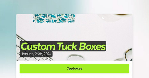 Custom Tuck Boxes | Smore Newsletters