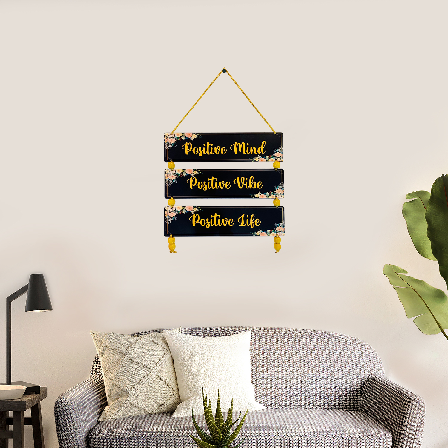 BookYourGift | Positive mind Positive vibe Positive Life Wall Hanging