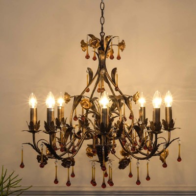 Layon 8 Arms Metal And Crystal Chandelier Profile Picture