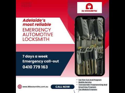 Adelaide's Most Reliable Emergency Automotive Locksmith - YouTube