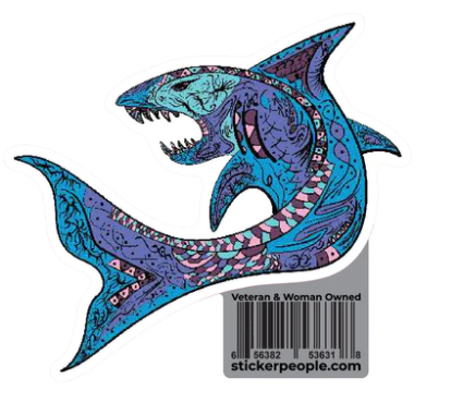 Express Your Unique Style with Shark Stickers: A Fin-tastic Choice for Sticker People