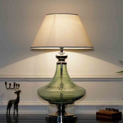 Blue Ocean Marcella Glass Table Lamp With White Cotton Shade Profile Picture