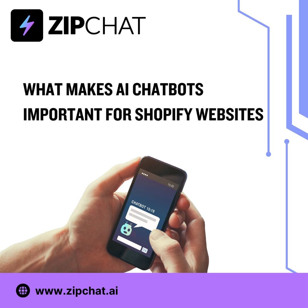 What Makes AI Chatbots Important for Shopify Websites | by Zipchat Ai | Feb, 2024 | Medium