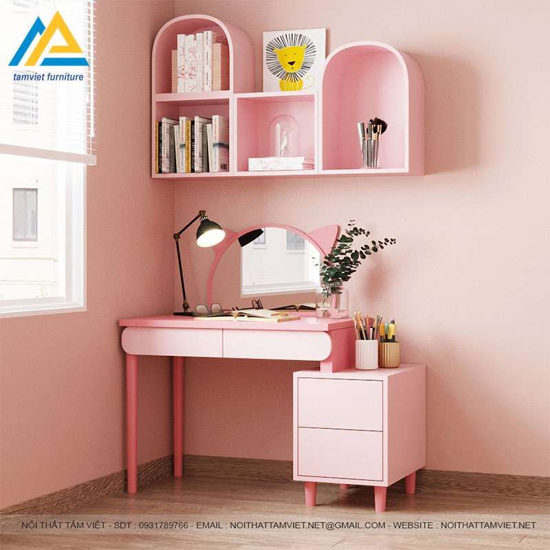 Bàn Học Gỗ Công Nghiệp Cho Bé Xinh Xắn - Sale lớn