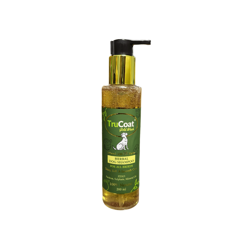 Buy The Best Herbal Shampoo for Dogs | Trucoat Gold Wash