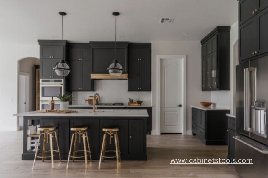The Best Kitchen Cabinet Colors You've Never Thought Of - Modern Dark Grey Cabinets - Cabinets Tools