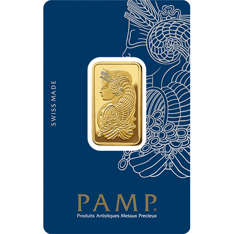 20g Pamp 999.9 Fine Gold Bar Minted - Bullion & Storage