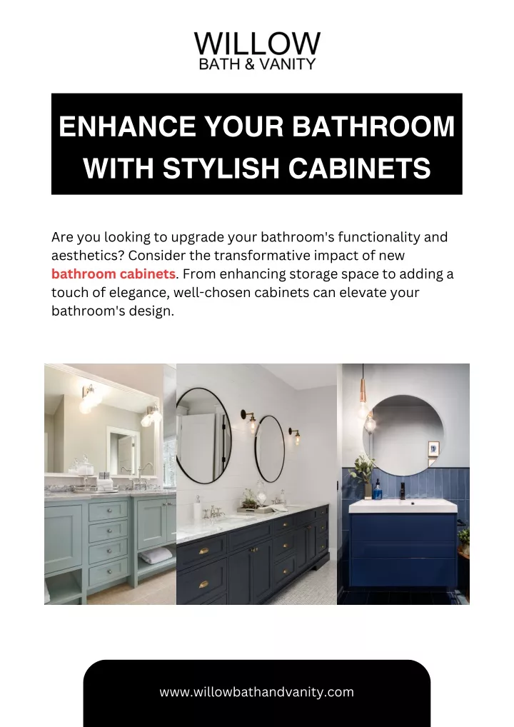 PPT - Enhance Your Bathroom with Stylish Cabinets PowerPoint Presentation - ID:13122470