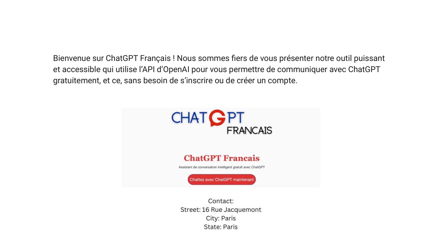 ChatGPT Français _ Découvrez notre outil IA révolutionnaire pour communiquer gratuitement avec ChatGPT.pdf | DocDroid