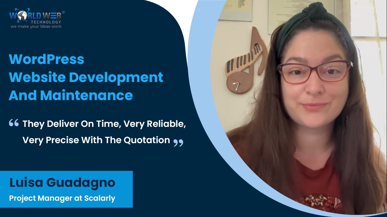 Luisa Guadagno, Project Manager at Scalarly, shares her experience with World Web Technology - YouTube