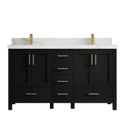 Malibu 60 in. W x 22 in. D Double Sink Bathroom Vanity with Countertop Profile Picture