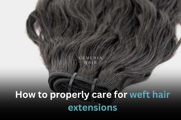 How to Properly Care for Weft Hair Extensions: Maintenance Tips and Tricks – Gemeria Hair