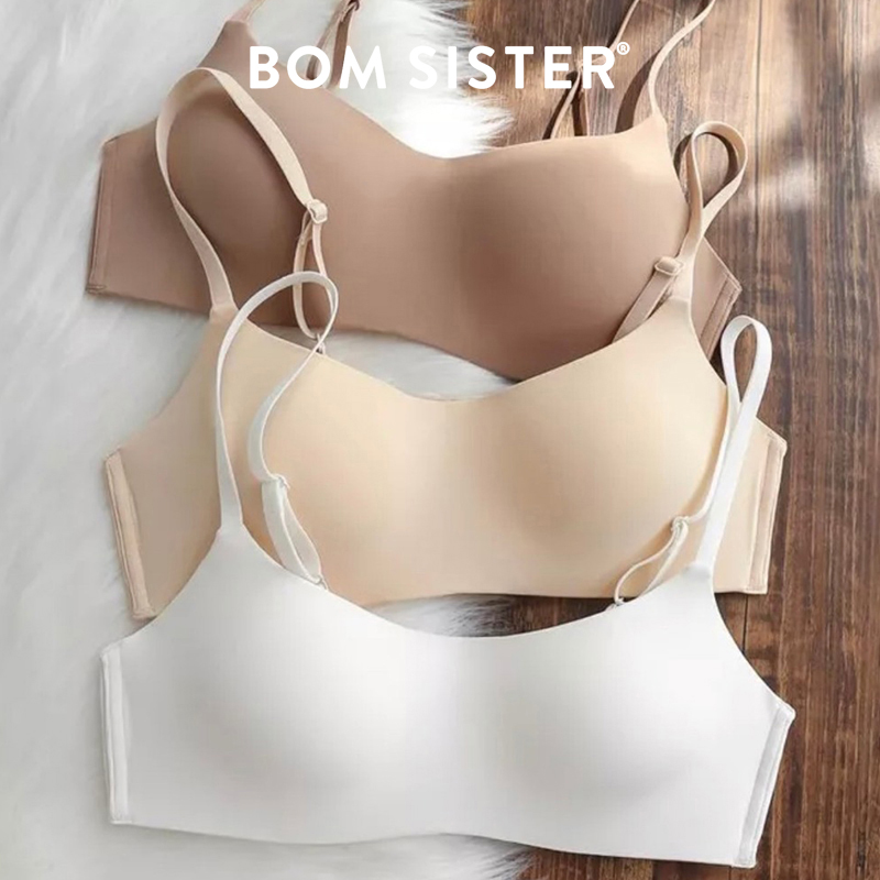 Áo ngực su màu trắng chính hãng Bomsister mẫu mới, giá tốt