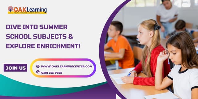 Dive into Summer School Subjects & Explore Enrichment!