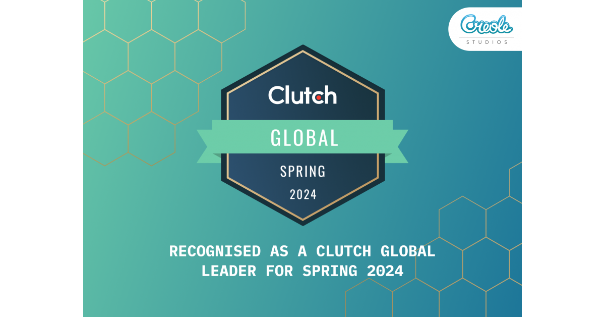 CREOLE STUDIOS Recognized as a Clutch Global Leader for Spring 2024