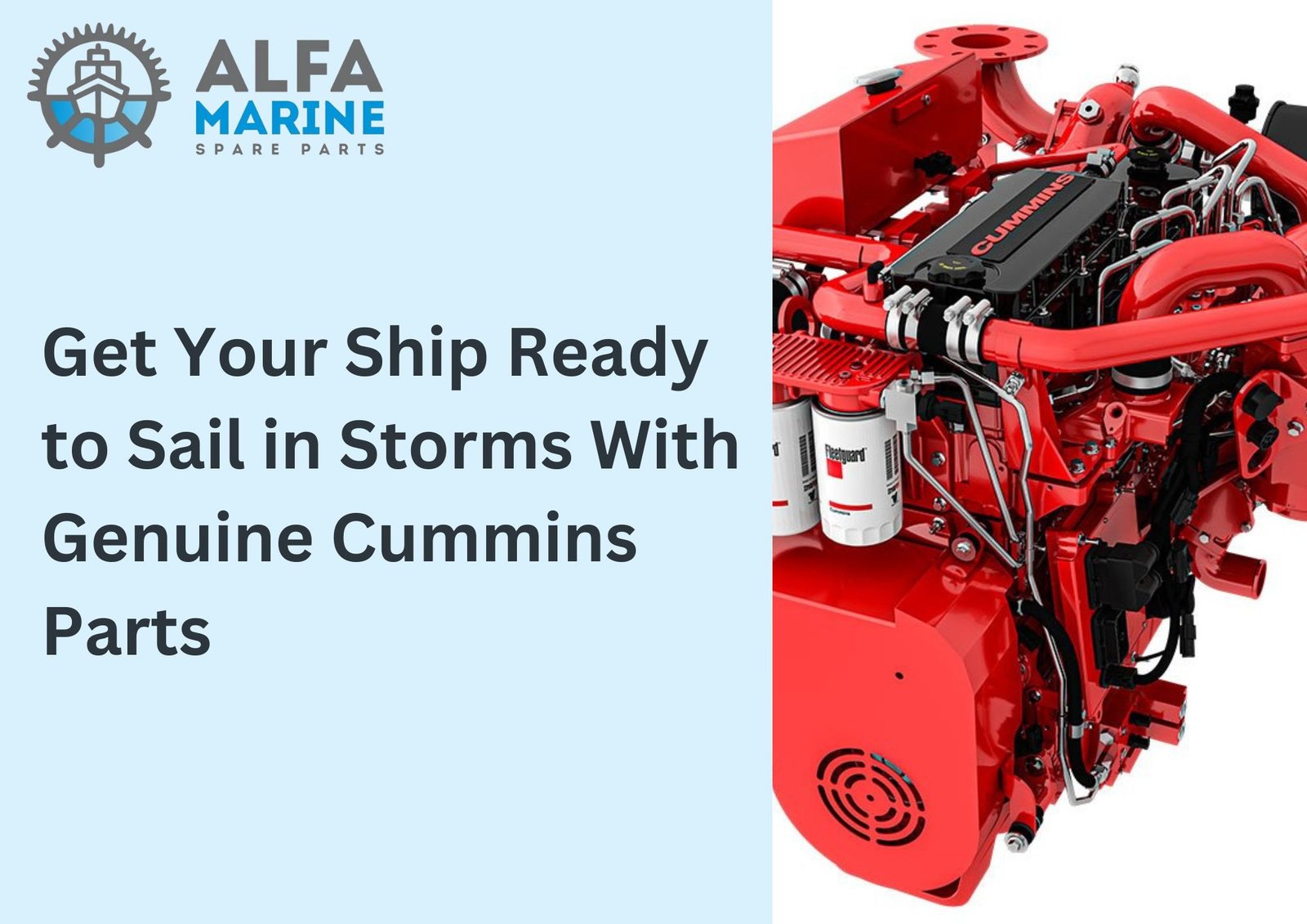 Get Your Ship Ready to Sail in Storms With Cummins Parts
