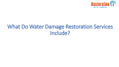 What Do Water Damage Restoration Services Include?