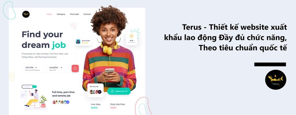 Thiết kế website tự vấn xuất khẩu lao động Đầy đủ chức năng, Thu hút khách hàng nhanh chóng