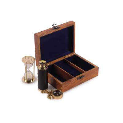 Wooden Nautical Gift box Set, Telescope and Sand Timer Key Ring - ArtistryBazaar Inc Profile Picture