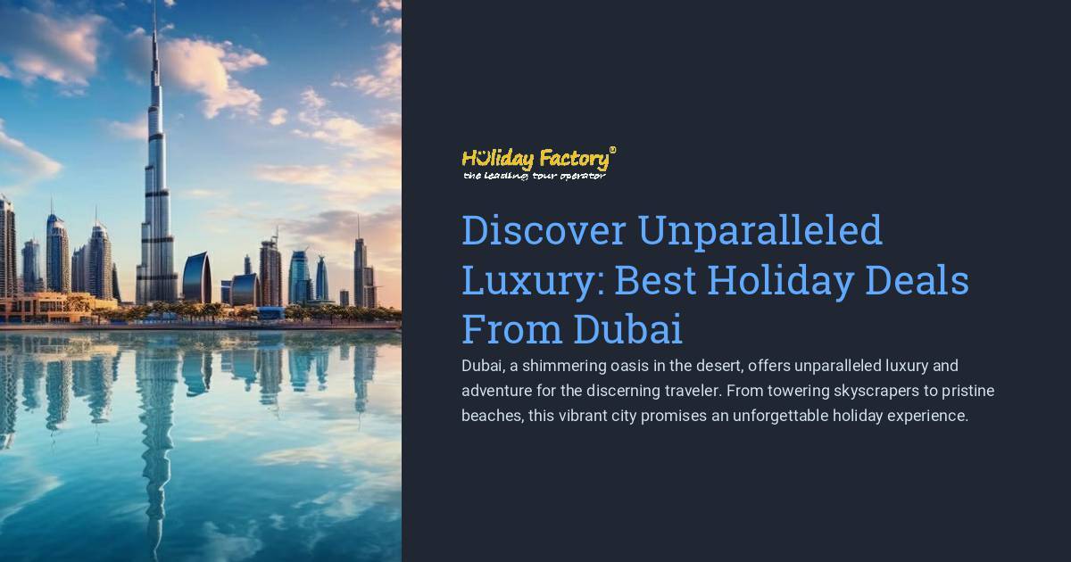 Discover Unparalleled Luxury Best Holiday Deals From Dubai | DocHub