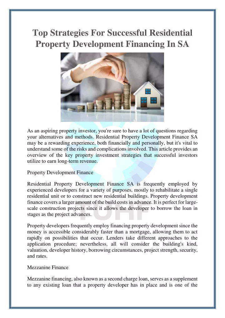 PPT - Residential Property Development Financing In SA PowerPoint Presentation - ID:13297942