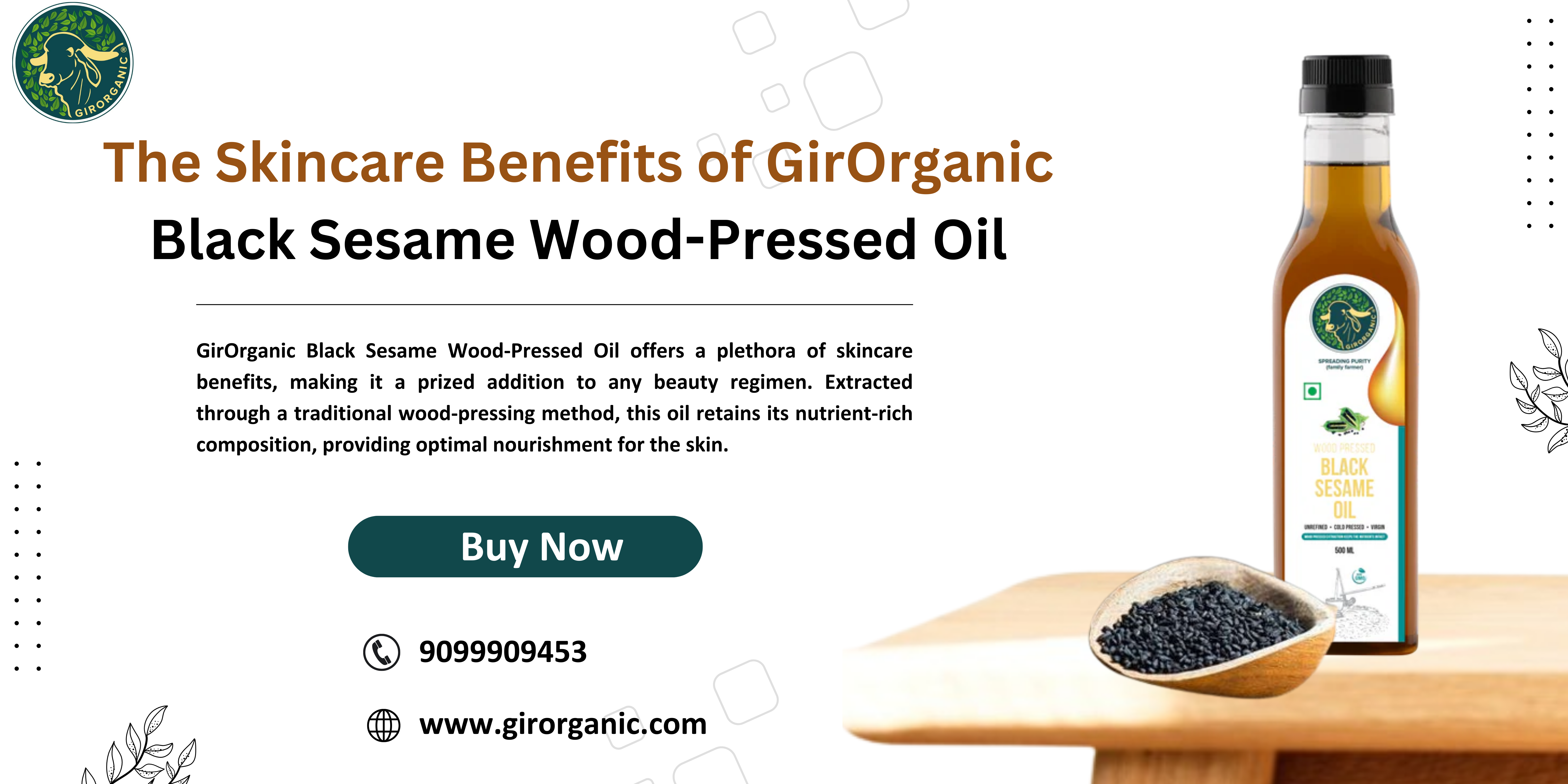The Skincare Benefits of GirOrganic Black Sesame Wood-Pressed Oil – Gir Organic