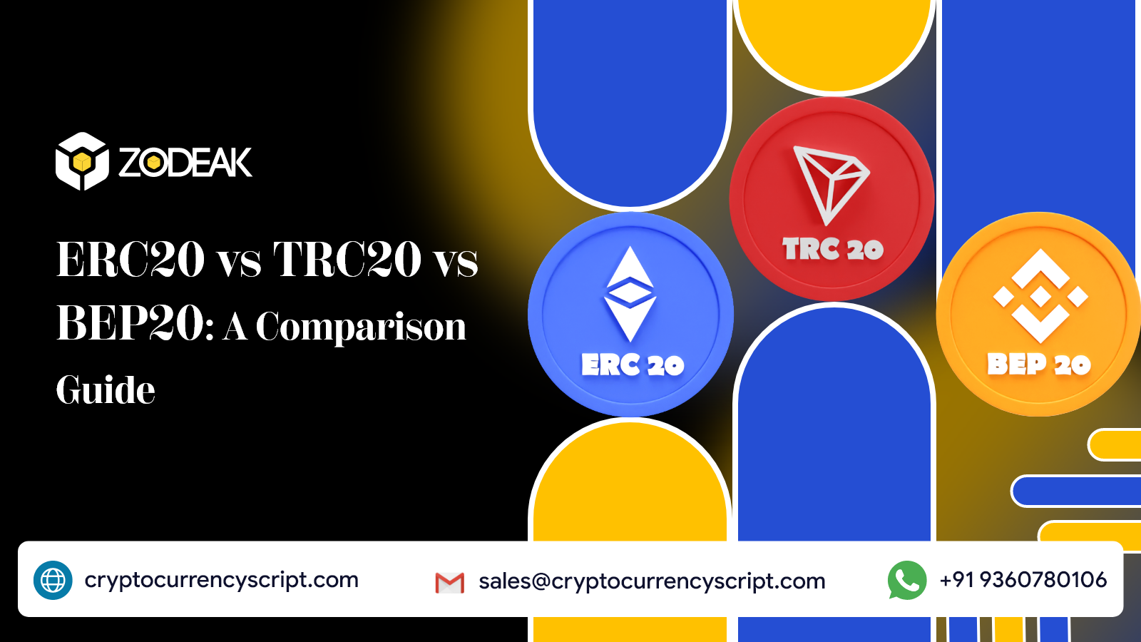 ERC20 vs TRC20 vs BEP20: A Comparison Guide