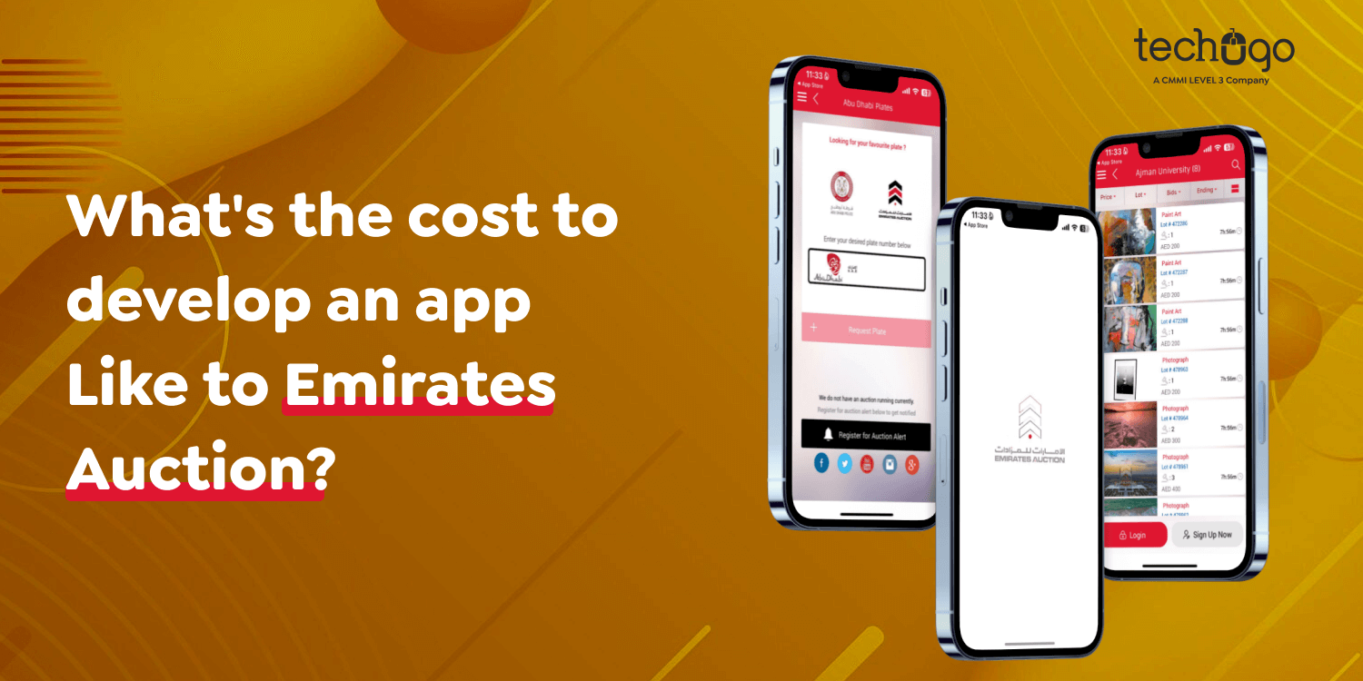 What's the cost to develop an app Like to Emirates Auction? -