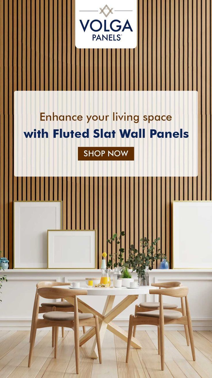 Enhance Your Living Space With Fluted Slat Wall Panels in 2024 | Slat wall, Living spaces, Wall panels