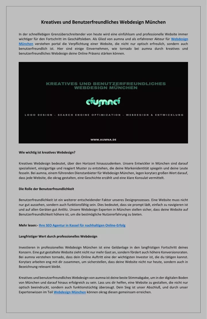 PPT - Individuelles Webdesign München Maßgeschneiderte Webseiten für Ihren Erfolg PowerPoint Presentation - ID:13420003