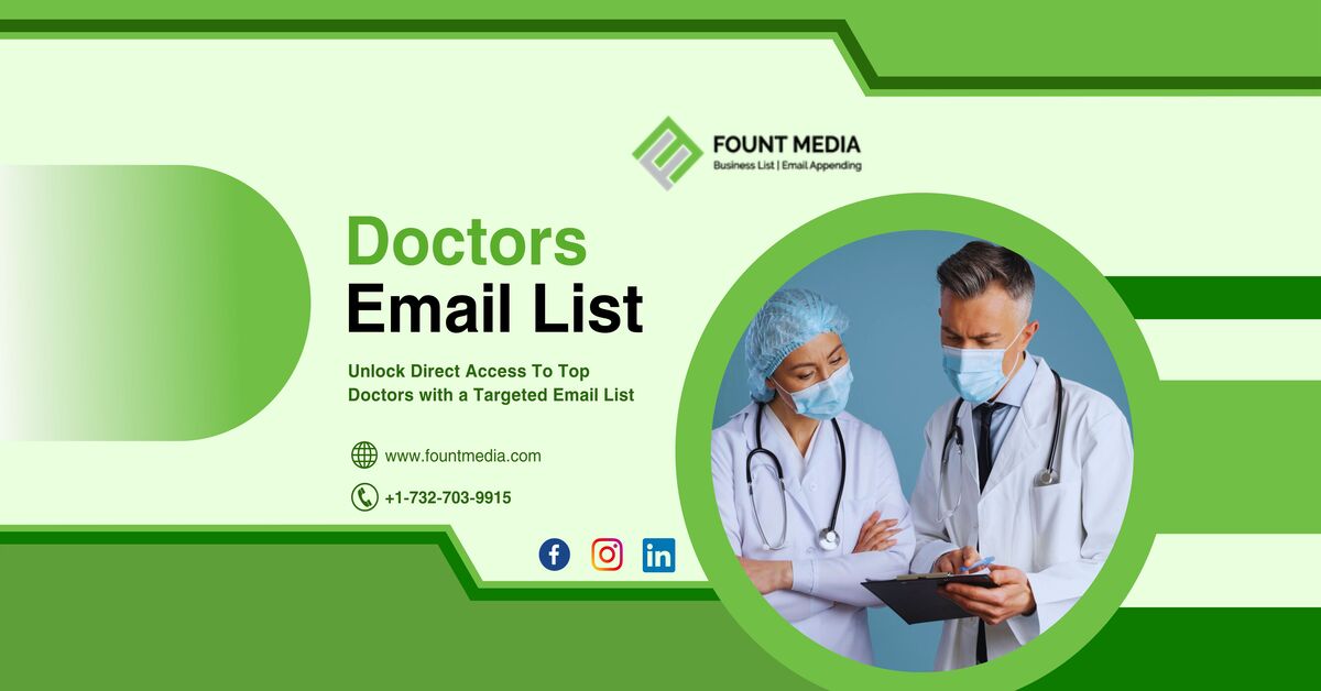Verified Doctors Email List | Doctor Mailing Database Lists