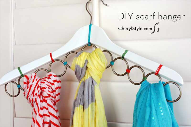 How to make a DIY scarf hanger - Everyday Dishes & DIY