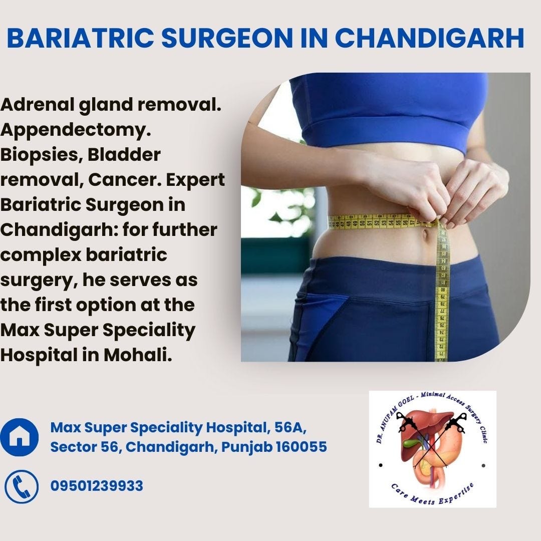 Bariatric Surgeon in Chandigarh: Dr. Anupam Goel | by Dr. Anupam Goel | Jul, 2024 | Medium