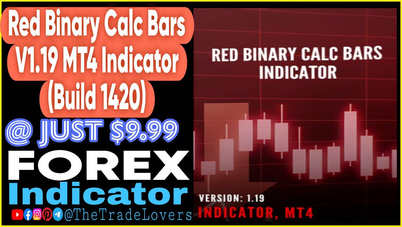 RED Binary Calc Bars Indicator V1.19 (Works on Build 1420) | Forex MT4 Indicators - Payhip