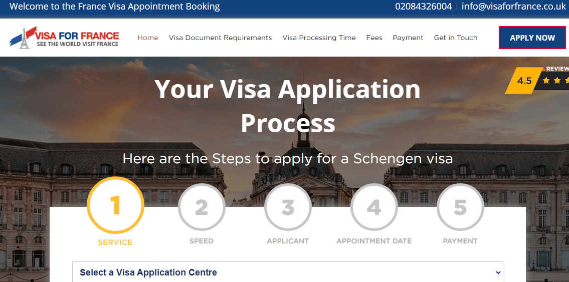 Apply for France Visa UK | Fill the application online for France Visa