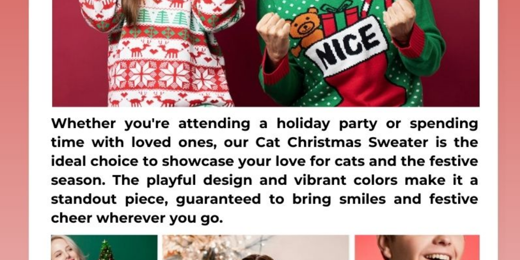 Cat Christmas Sweater by christmassweat - Infogram