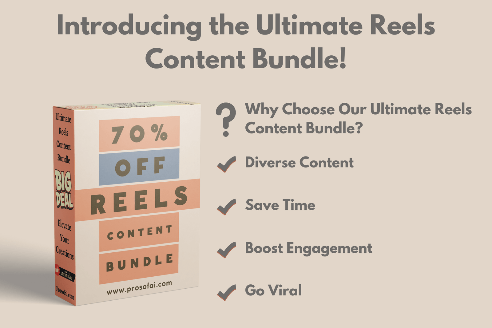 Ready to Shine on Social Media? Discover the 20,000+ Ultimate Reels Content Bundle          -         Prosofai