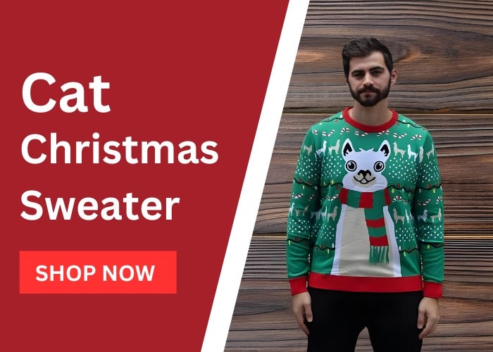 Cat Christmas Sweater: Purrfect Festive Fun | by Ugly Christmas Sweaters Canada | Aug, 2024 | Medium