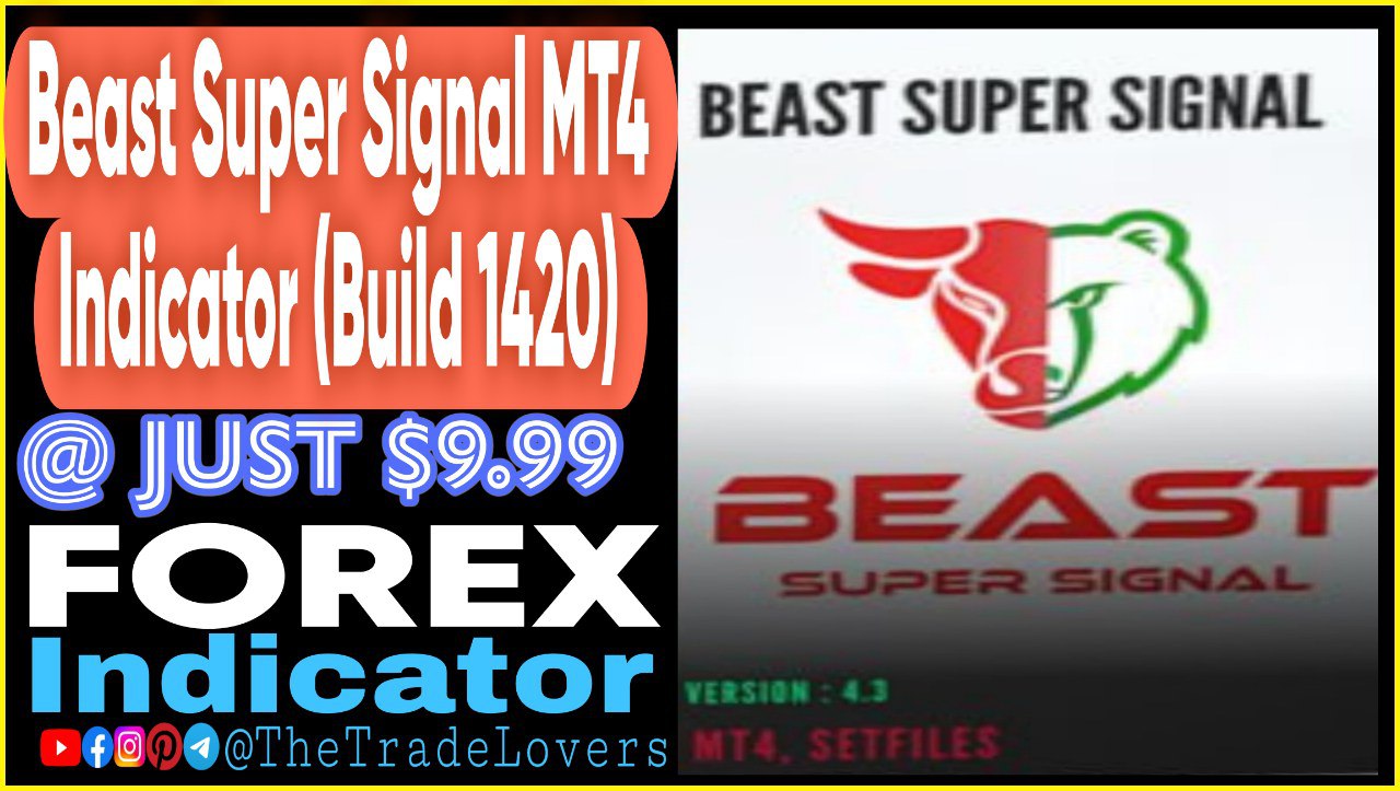 Beast Super Signal Indicator V4.3 (Works on Build 1420) | Forex MT4 Indicators - Payhip