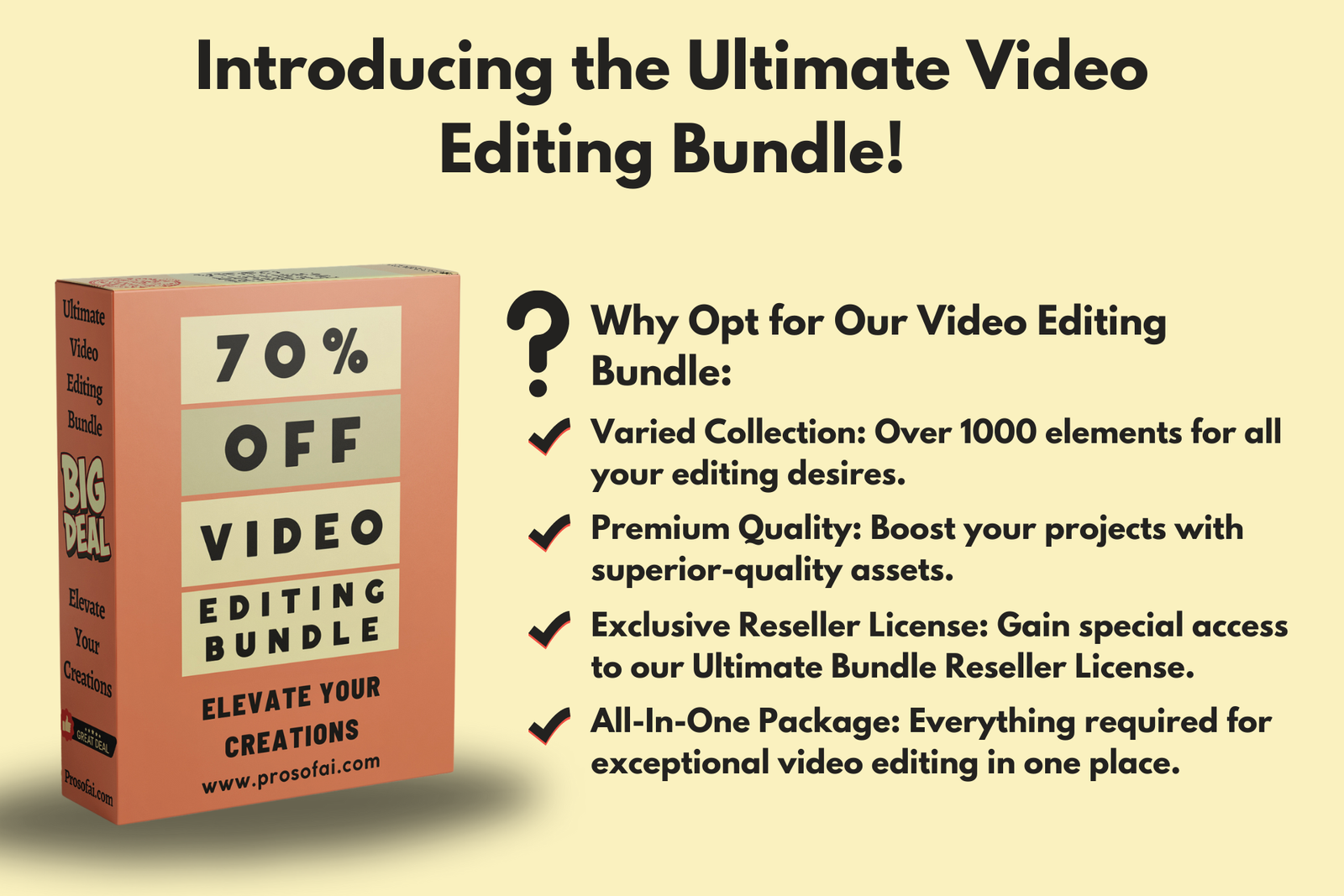 Ready to Master the Art of Video Editing? Could the Video Editing Bundle Be Your Guide?          -         Prosofai