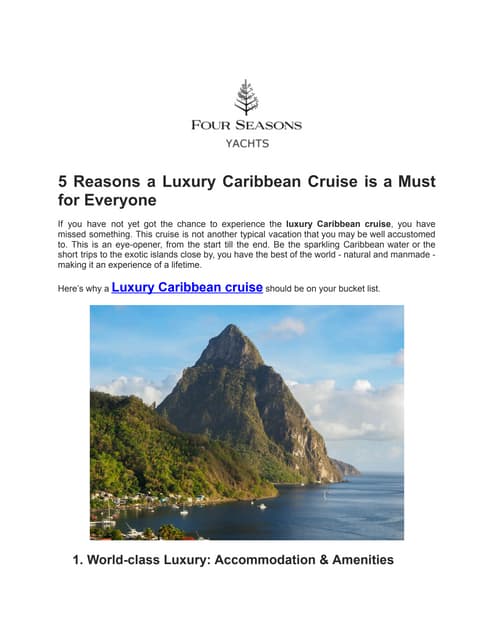 5 Reasons a Luxury Caribbean Cruise is a Must for Everyone.docx.pdf