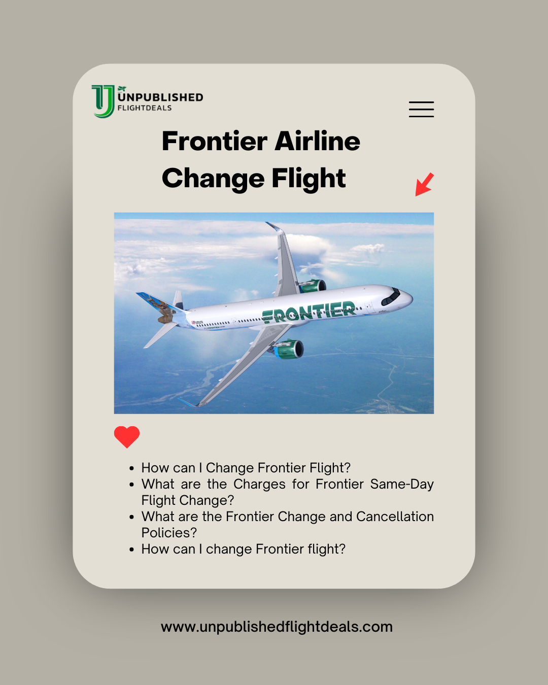 How to change a Frontier Airlines Flight?