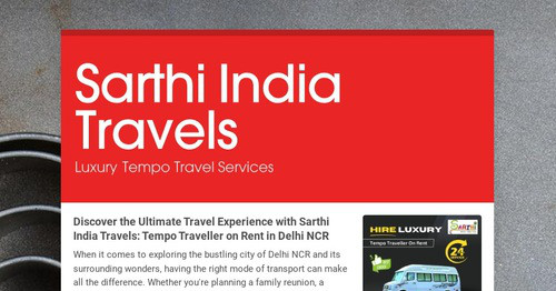 Sarthi India Travels | Smore Newsletters