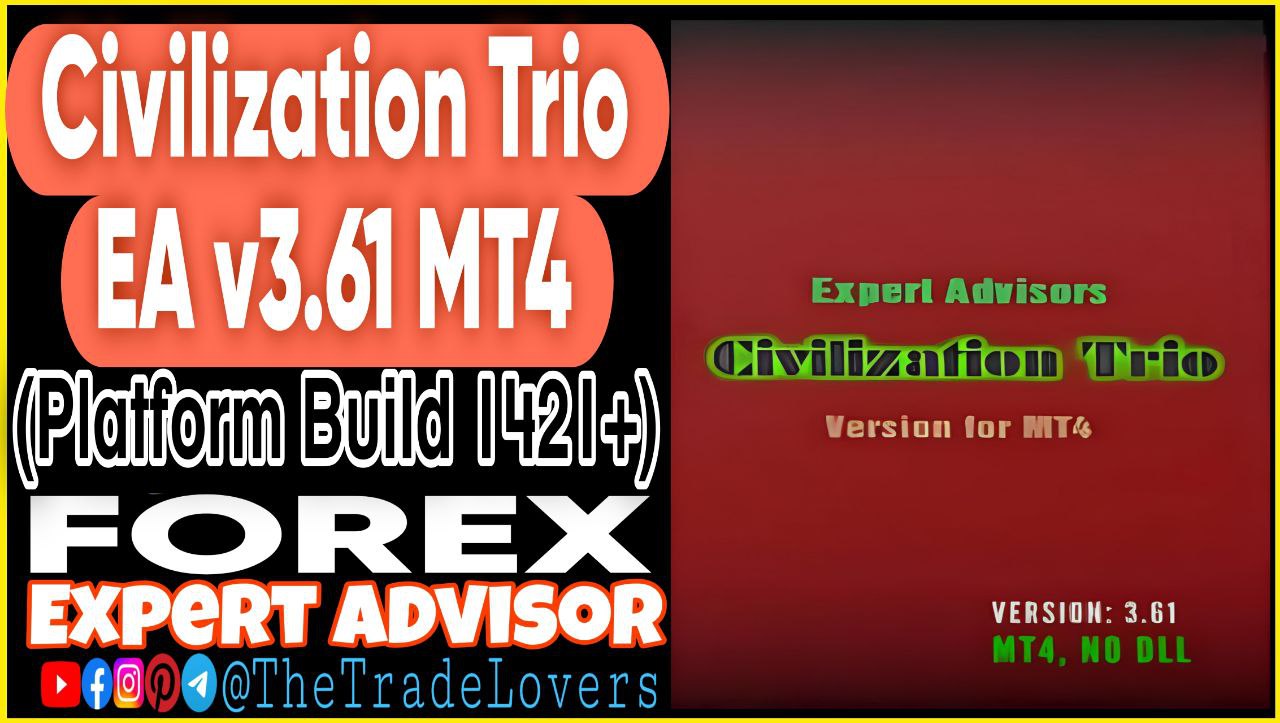 Civilization Trio EA v3.61 MT4 Sets (Works on Build 1421 ) | Forex Robot | MT4 Expert Advisor - Payhip