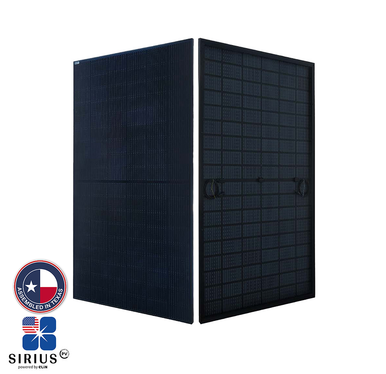 Sirius PV 410W Bifacial Solar Panel (Black) | Assembled in Texas | ELNSM54M-HC-410 | Up to 533W with Bifacial Gain - Signature Solar