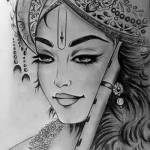 krishna drawing Profile Picture