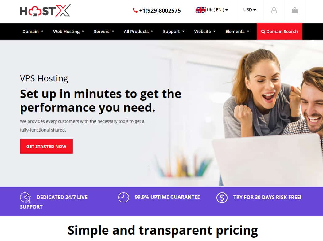 HostX WHMCS Theme - Best Web Hosting Template - 20% Off