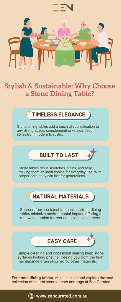 Buy Stone Dining Table at Discounted Sale Price - Zen Cura… | Flickr