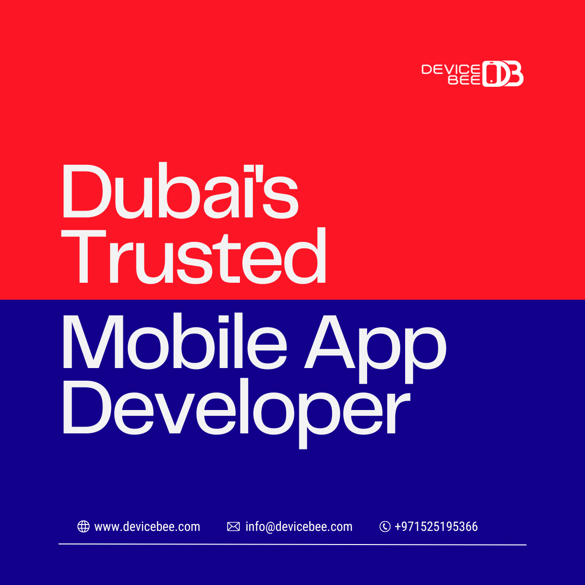 Most Trusted Mobile Apps Development Company in Dubai — DeviceBee | by DeviceBee Technologies